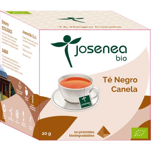 Josenea Negro Té Canela Bio 10 Pirámides En Sobre