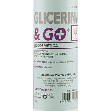 Laboratorios Pharma & Go Glicerina Pura 250ml