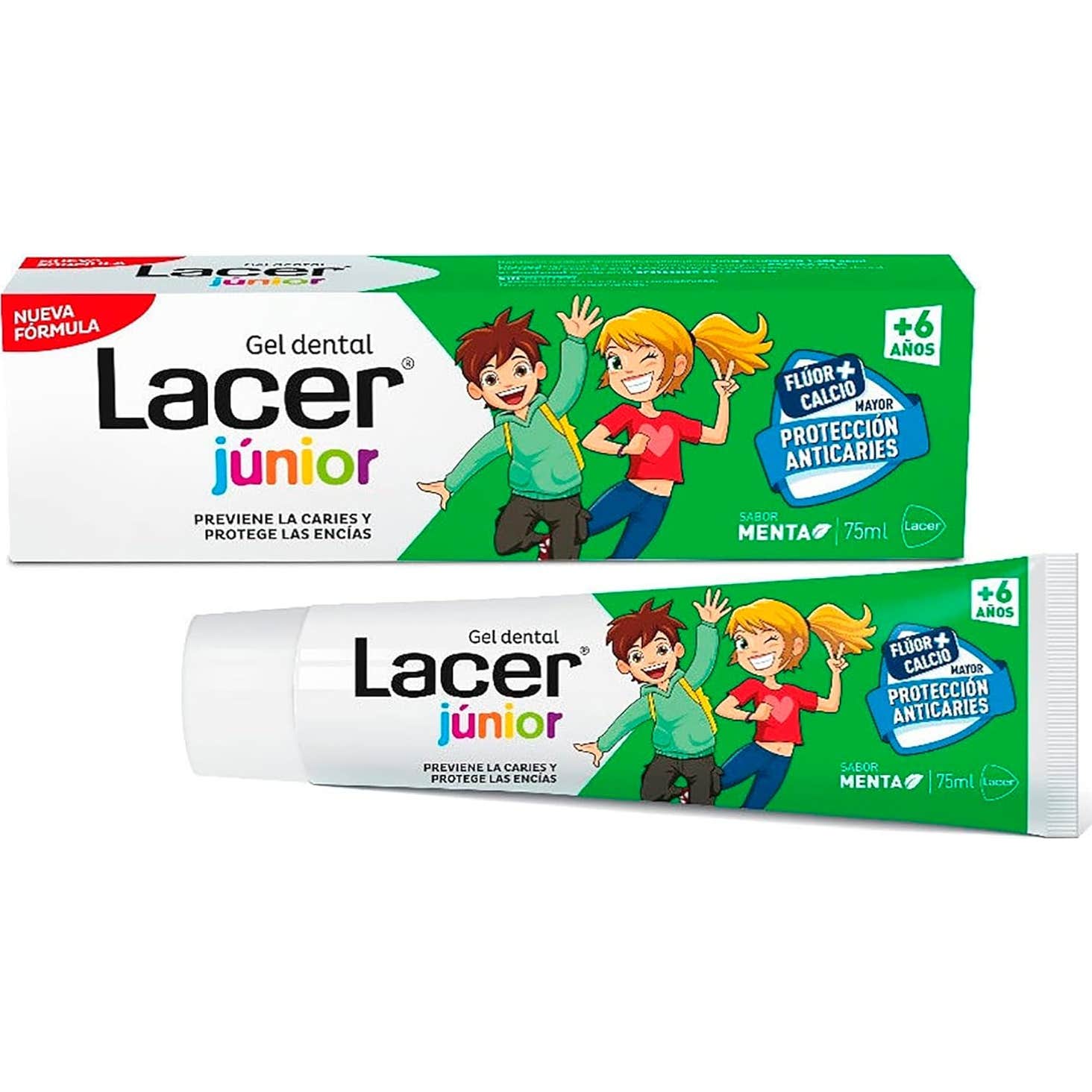 Lacer Júnior Gel Dental Menta 75 ml