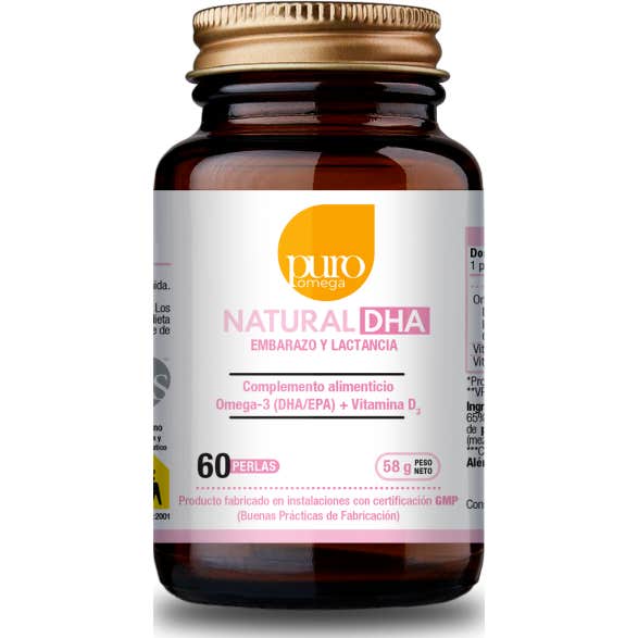 Puro Omega Natural DHA Embarazo Lactancia 60 Perlas
