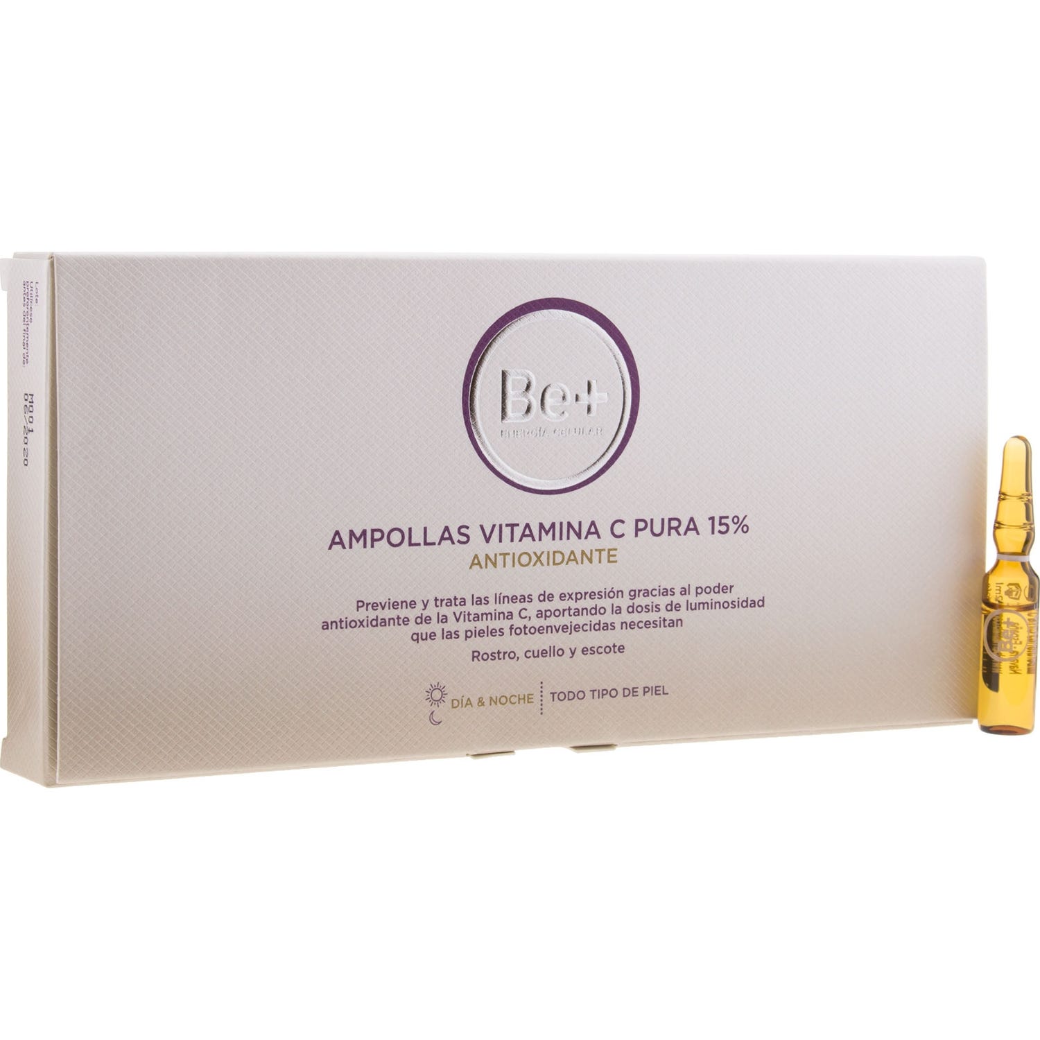 Be+ Ampollas Vitamina C Pura 15% Antioxidante 10 Amp