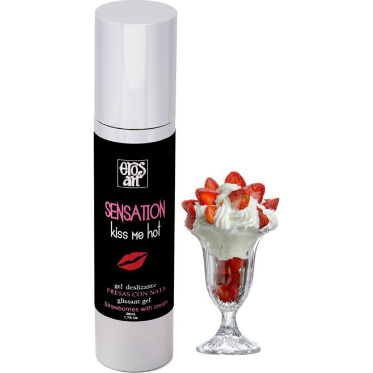 Eros-Art Sensattion Lubricante Natural Fresas Con Nata 50ml