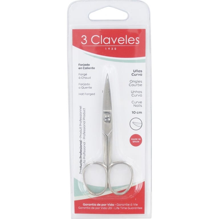3 Claveles Tijeras Uñas Curva 1 ud