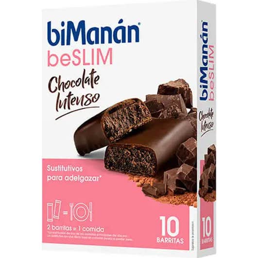 biManán Barritas Chocolate Intenso 10uds