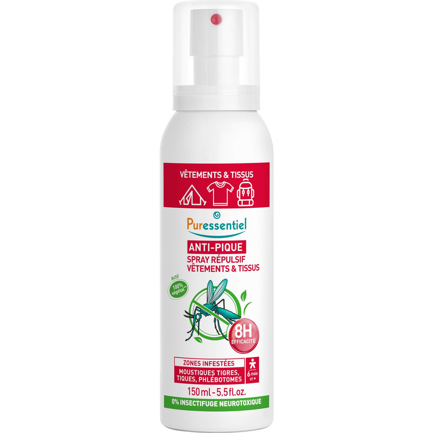 Puressentiel Anti-Spade Spray Ropa Ropa Tejido 150ml