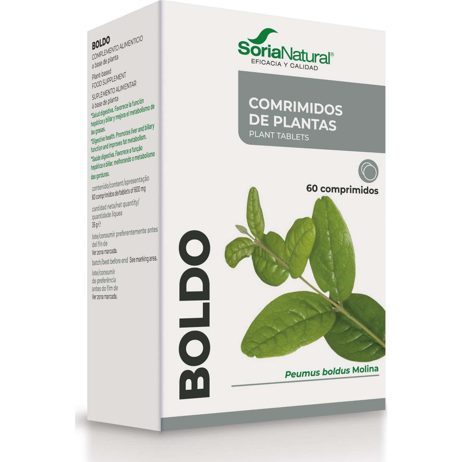 Soria Natural Boldo Comprimidos 60comp