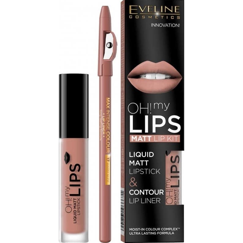 Eveline Cosmetics Oh My Lips Matt Lip Kit 01 Neutral Nude