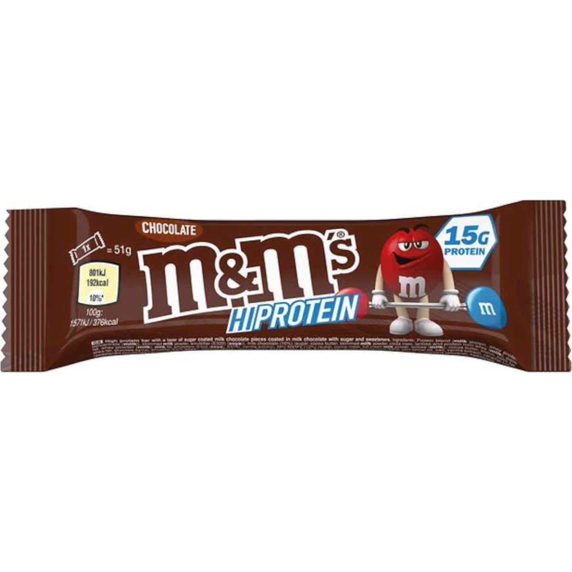 'Mars M&M''s Hi Protein Bar Chocolate 12uds'
