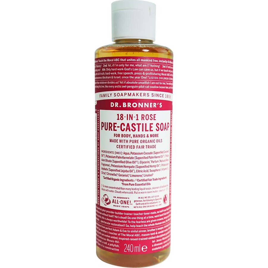 Dr. Bronner's Rosas Jabón Líquido Bio 240 Ml