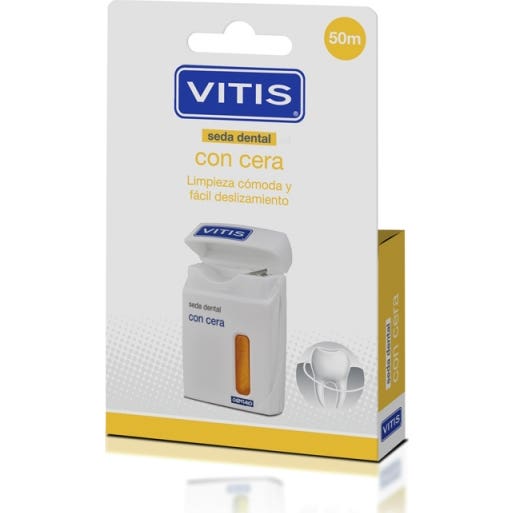 Vitis Seda Dental con Cera 50m