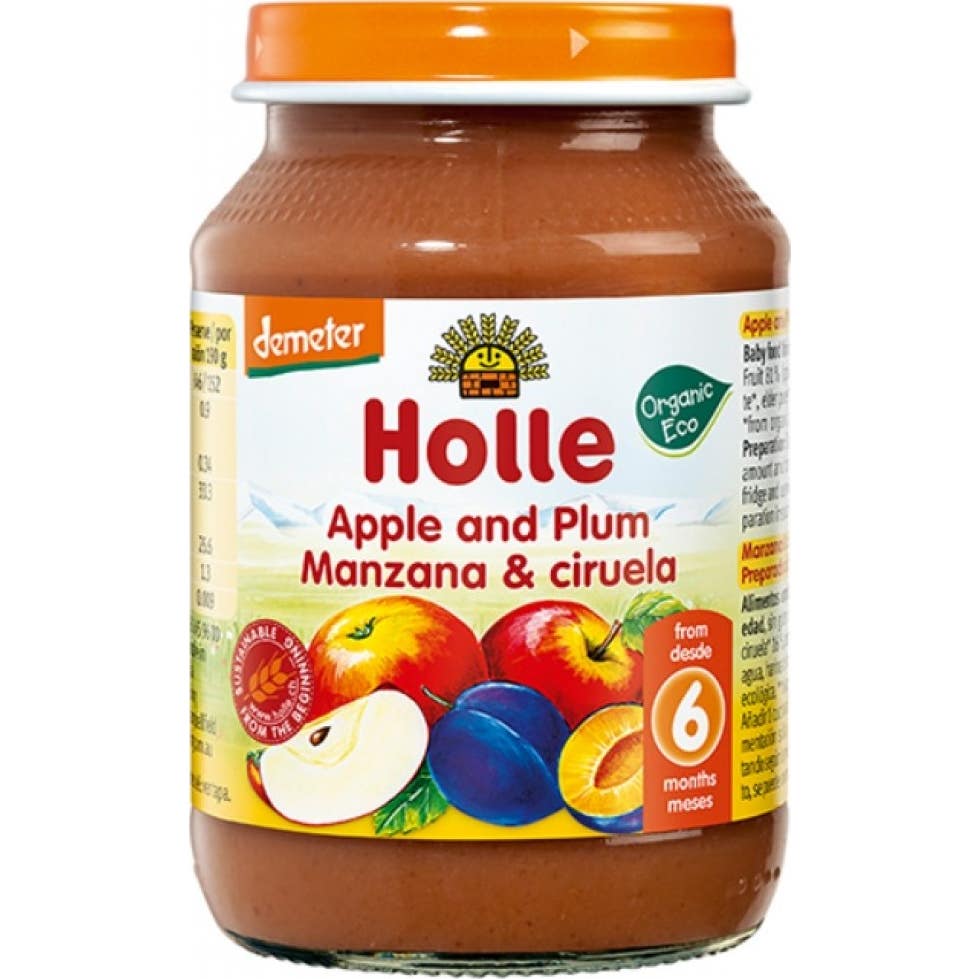 Holle Tarrito Manzana Ciruela 190g