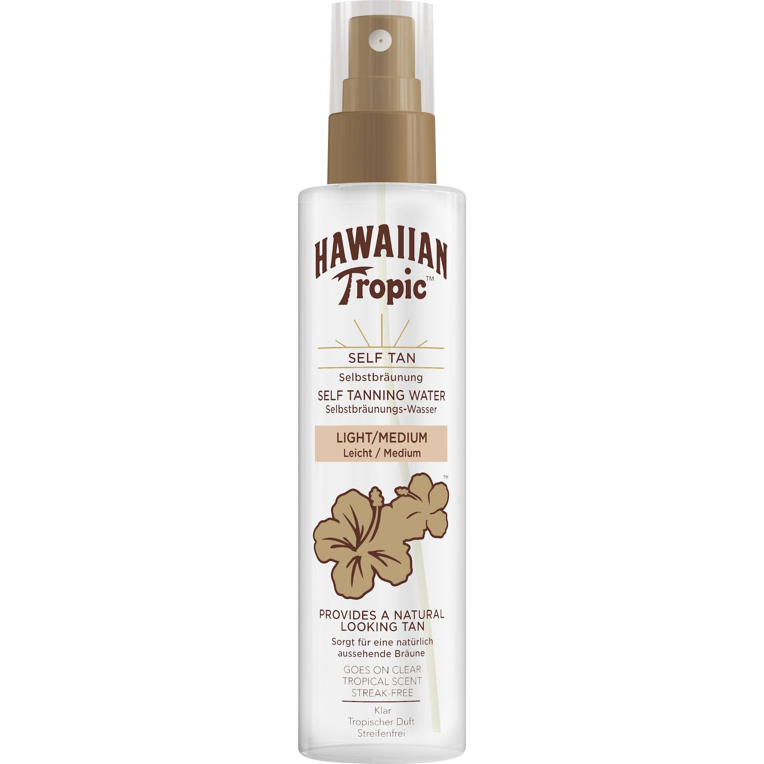 Hawaiian Tropic Self Tan Agua Autobronceadora Claro Medio 200ml