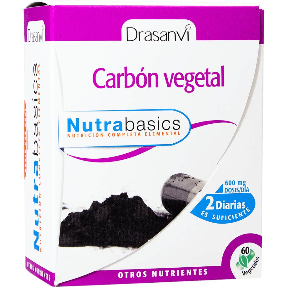 Drasanvi Keto Carbón Activado Corteza de Coco 600mg 60caps