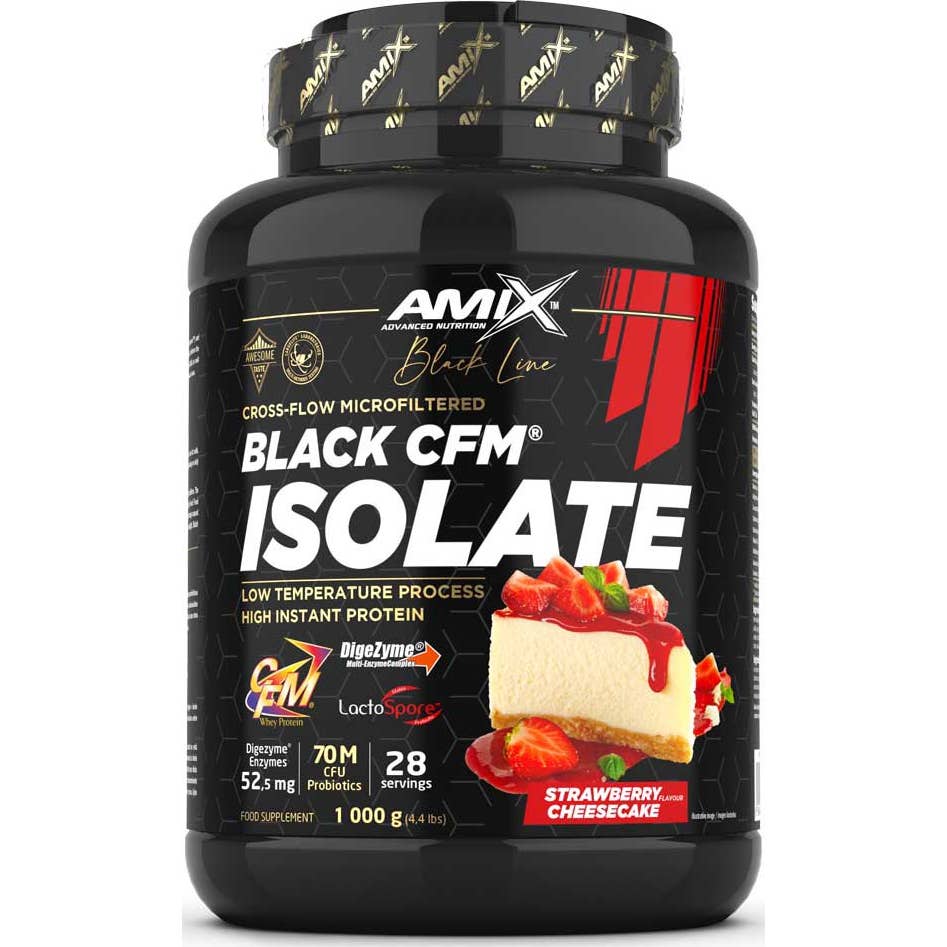 Amix Black CFM Isolate Fresa Tarta de Queso 1kg