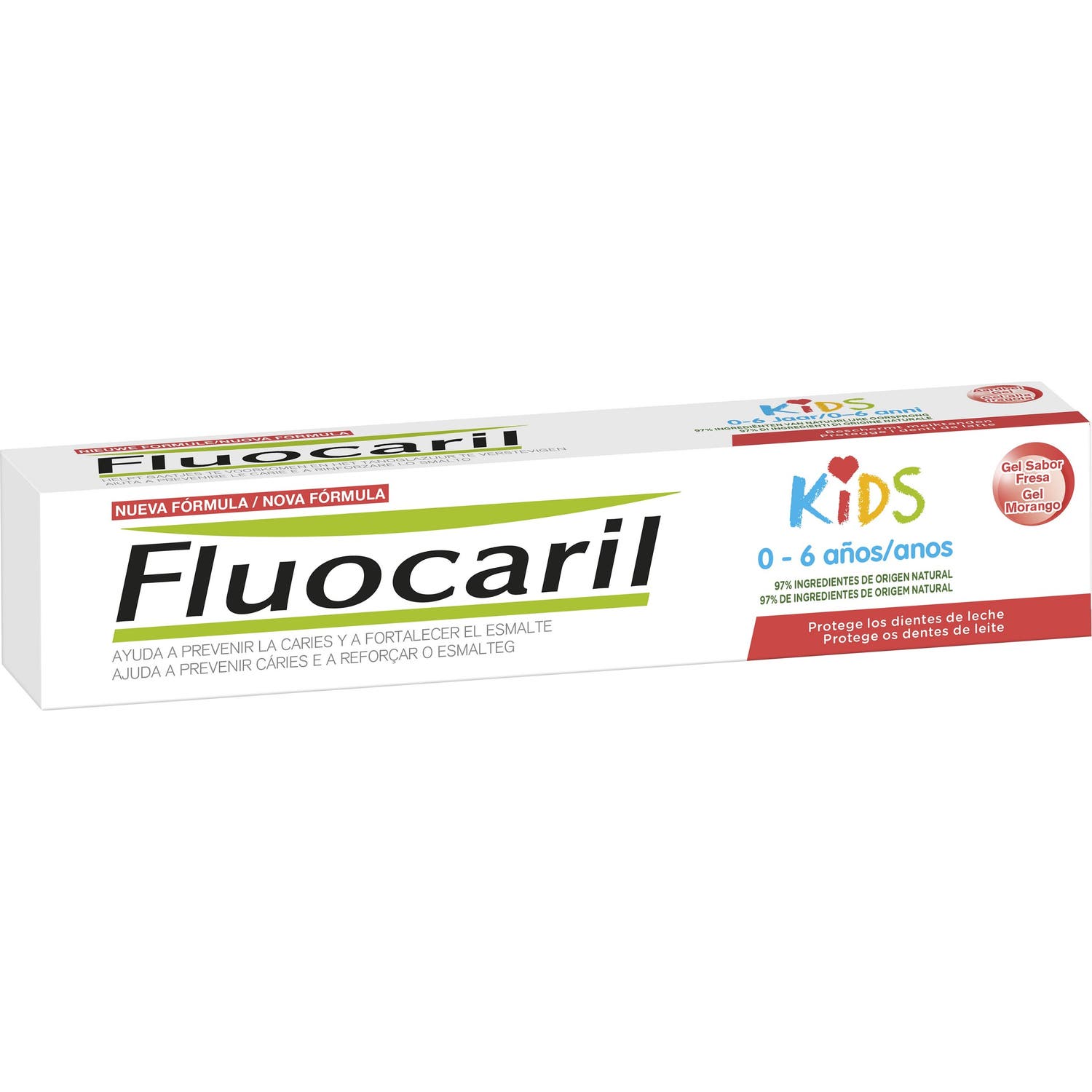 Fluocaril Kids Gel 3-6 Años Fresa 50ml