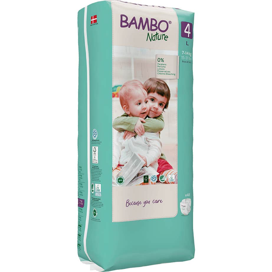 Bambo Nature Pañal Talla 4 L 48uds