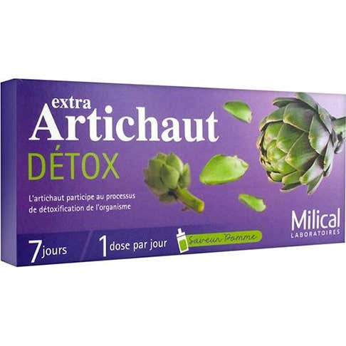 Milical Extra Detox Alcachofa 7 días 7 ampollas
