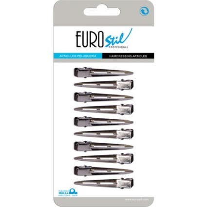 Eurostil Kit Pinzas Metal Estrecha Pequeña 10 uds
