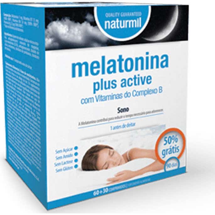 Naturmil Melatonina Plus Active 1,9mg 60+30comp