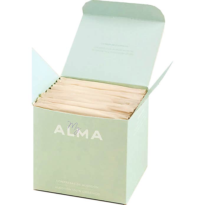 My Alma Compresa Algodon Orgánico Regular 12uds