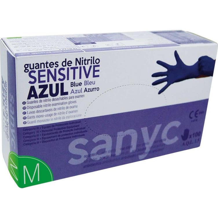 Sanyc Sensitive Guante Nitrilo Talla M 100 uds