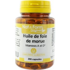 Aceite de Hígado de Bacalao en Forma Natural 200 caps