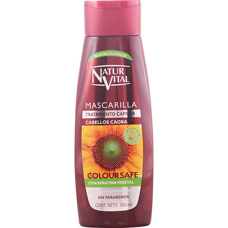 NaturVital Mascarilla Coloursafe Caoba 300ml