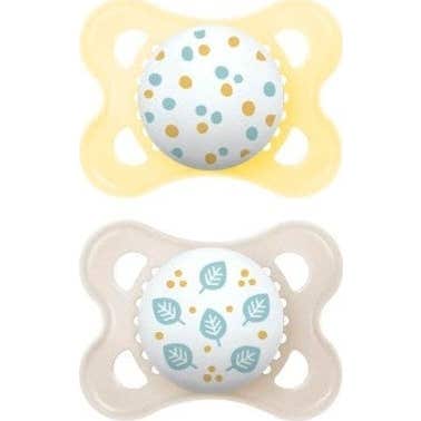 Mam Amarillo Baby Chupete Silicona Original 0-6 M 2 Uds