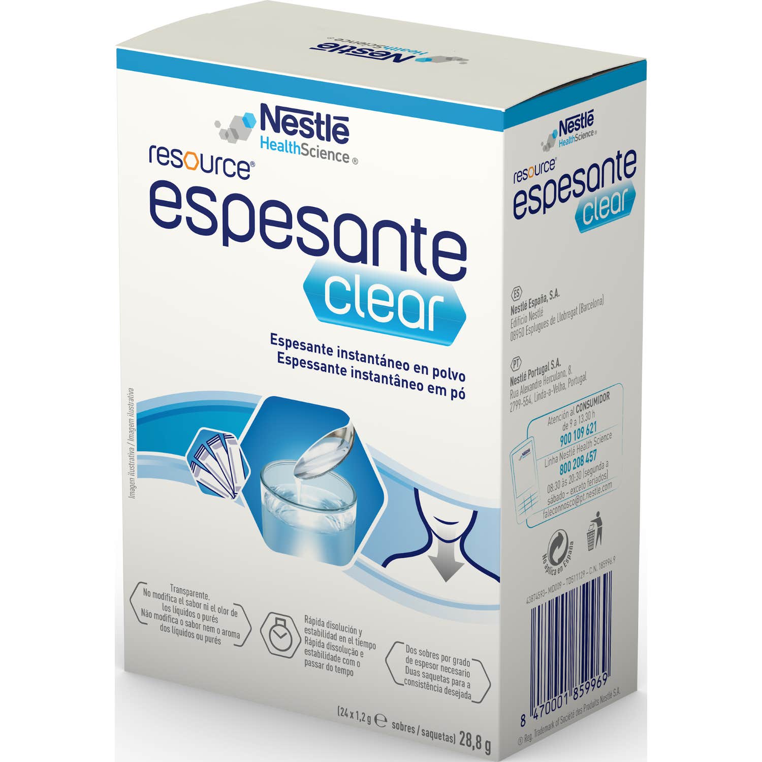 Resource Espesante Clear 24 Sobres Neutro