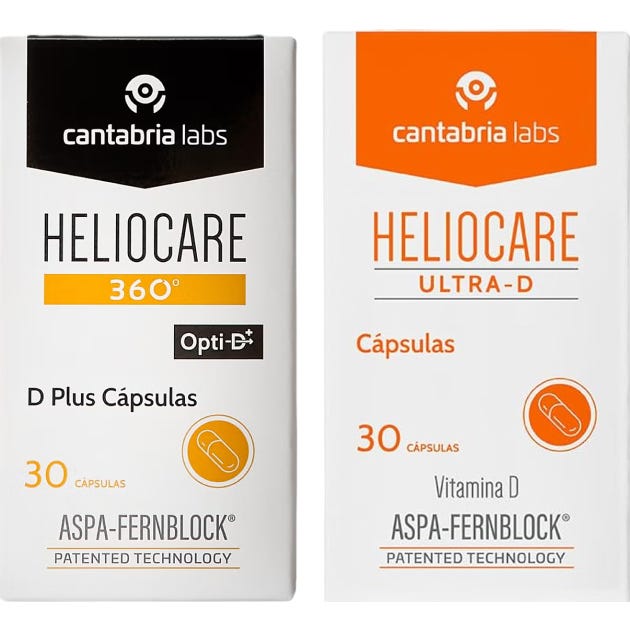 Heliocare Pack Cápsulas 360º D Plus 30 caps + Ultra-D 30 caps
