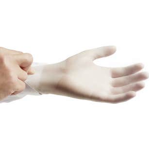 Naturflex guantes vinilo T-S 1 ud