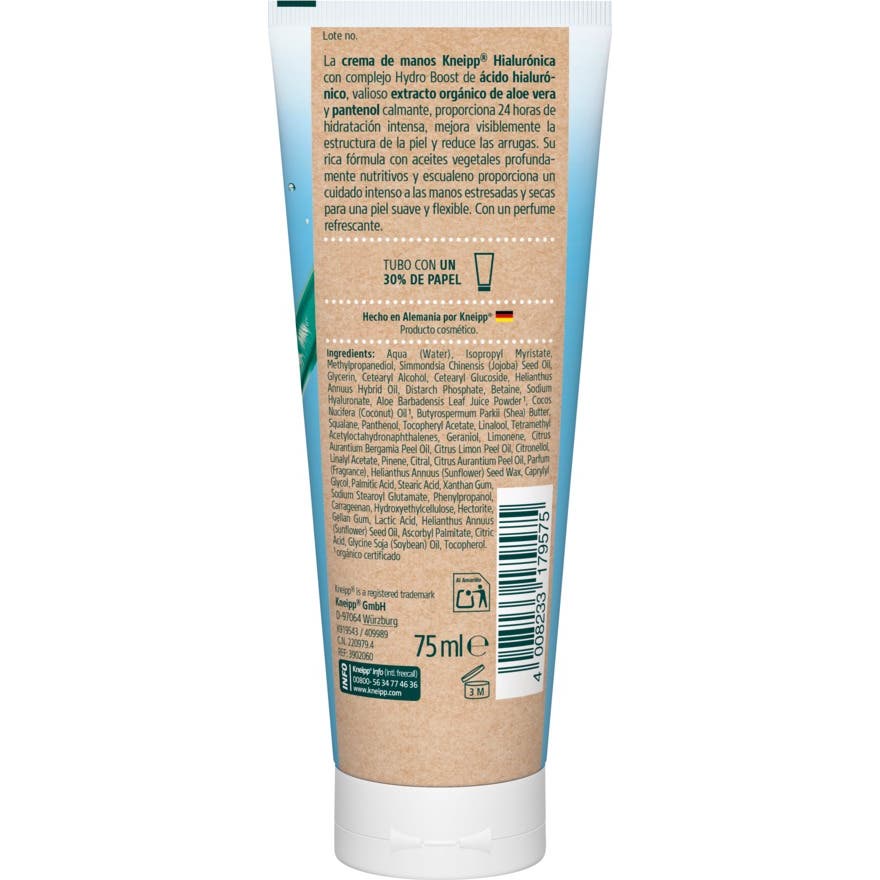 Kneipp Crema de Manos Hialurónica 75ml Kneipp Crema de Manos Hialurónica 75ml