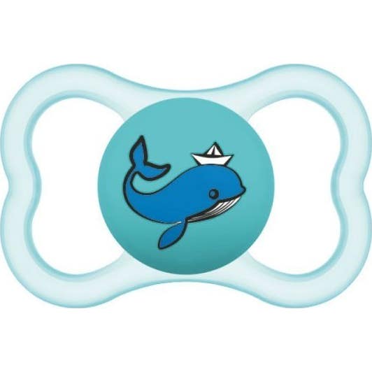 MAM Chupete Simétrico Silicona Supreme Azul A +16 M 1 ud