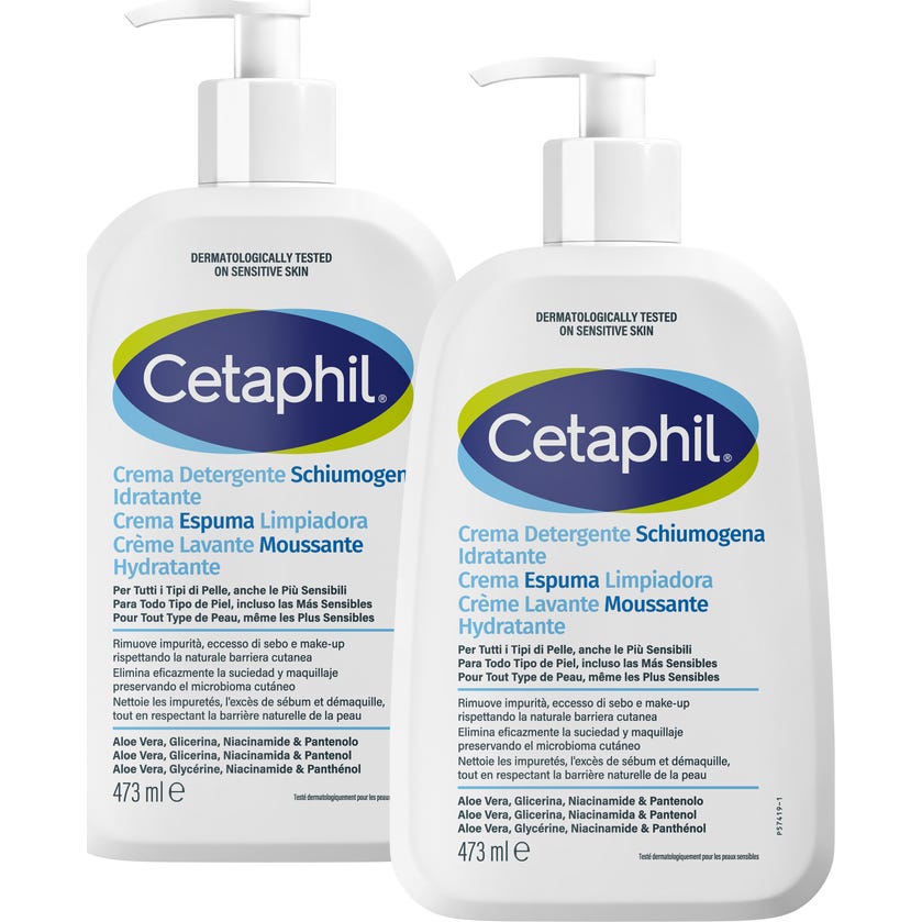 Cetaphil Crema Espuma Limpiadora 2x473 ml