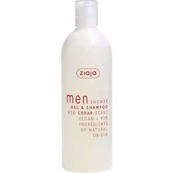 Ziaja Men Shower Gel & Shampoo Red Cedar Scent 400 ml