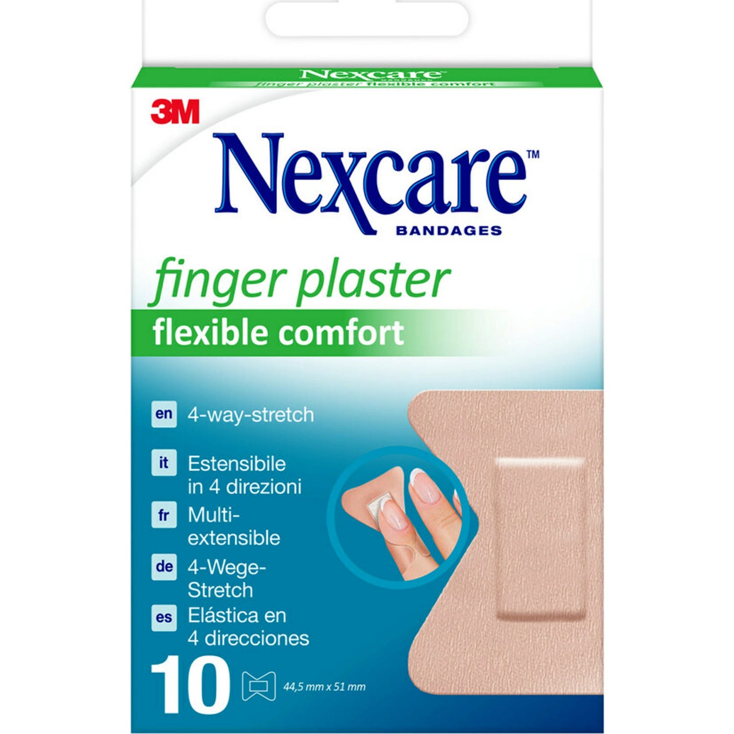 Nexcare Finger Apósito 10 Tiras