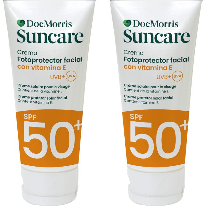 DocMorris Pack Suncare Fotoprotector Crema Facial SPF50+ 2x50ml