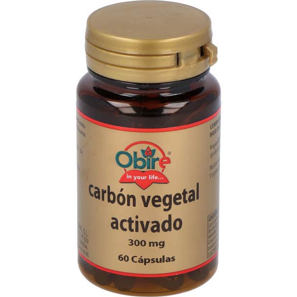 Obire Carbón 10 X Vegetal Activado 60 Cápsulas De 200Mg - Imagen 3
