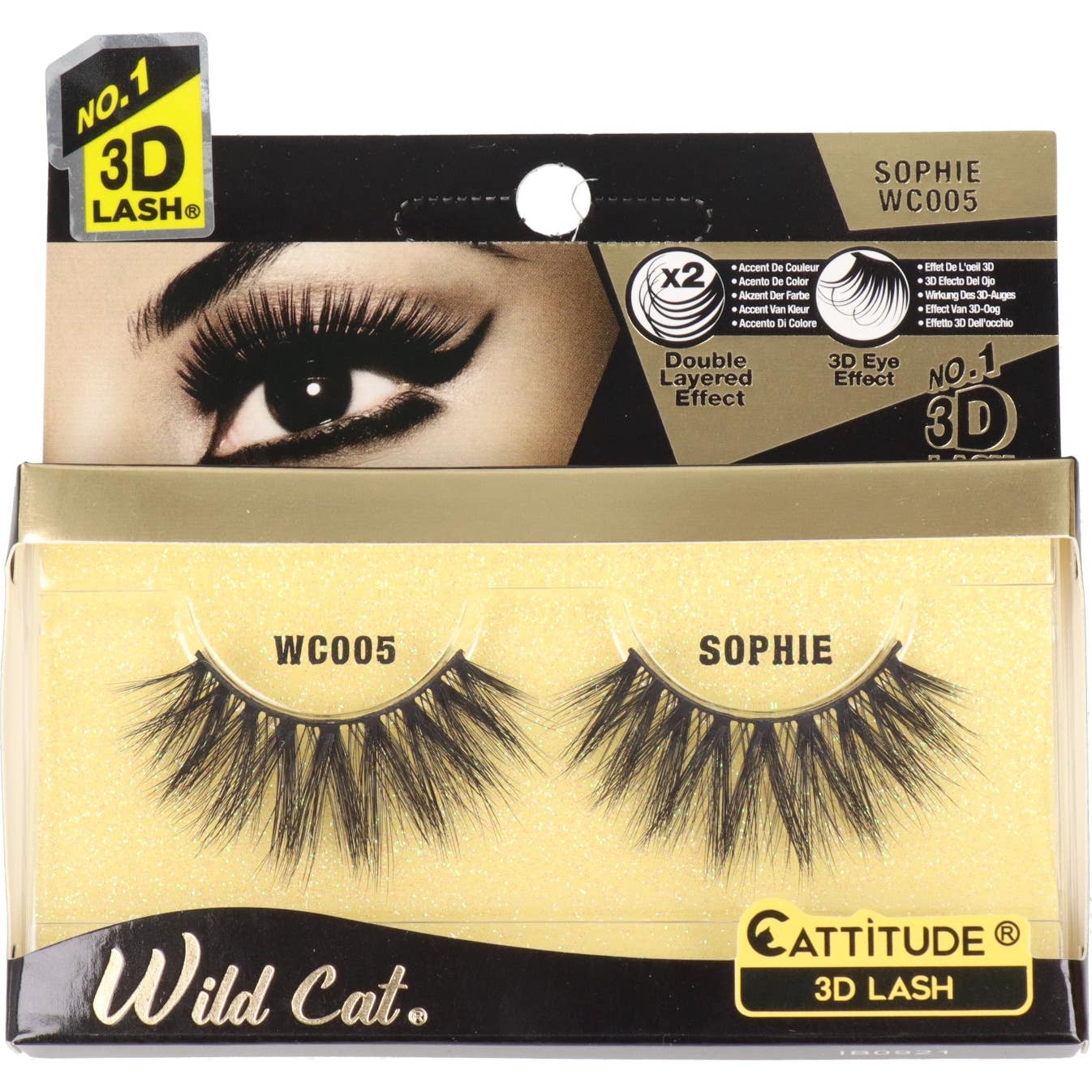 Ebin New York Wild Cat Cattitude 3D Lash Sophie 1 Par