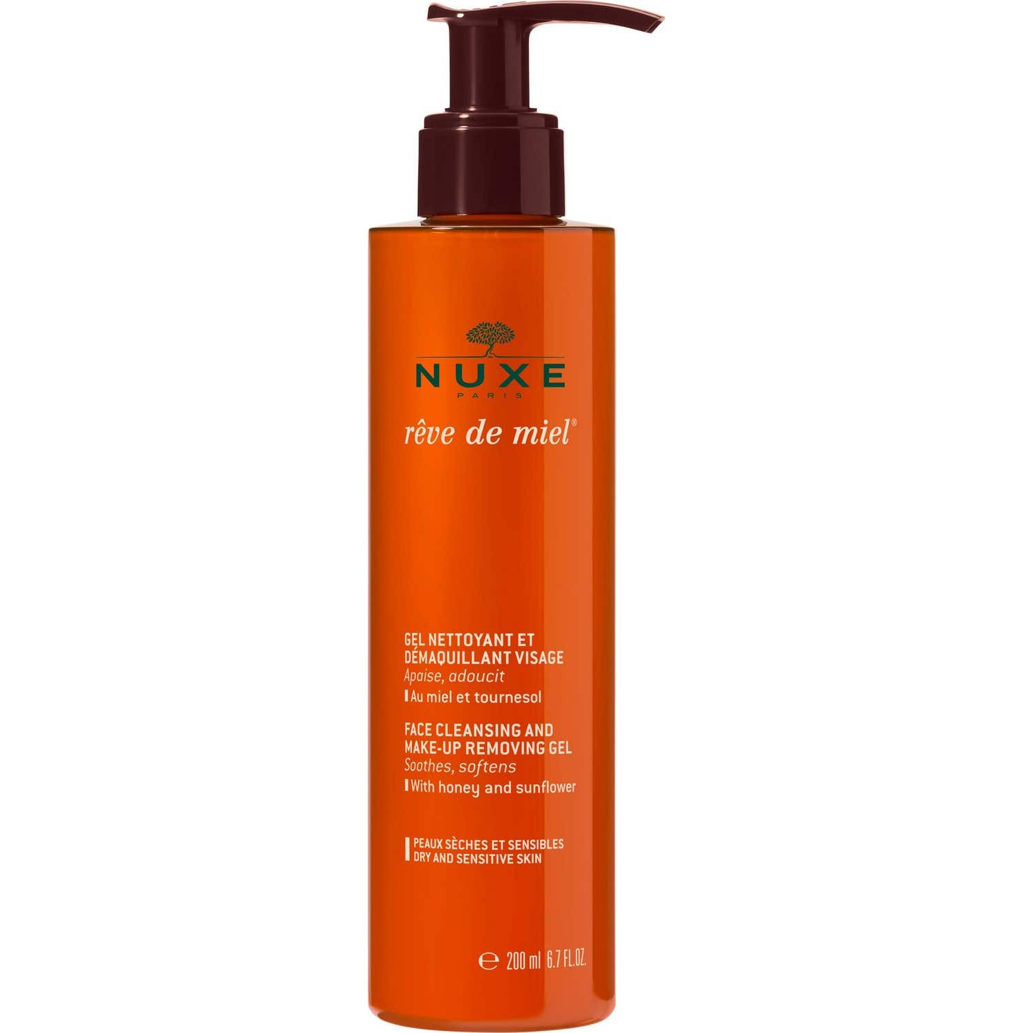 Nuxe Rêve de Miel Gel Limpiador y Desmaquillante Facial 200ml