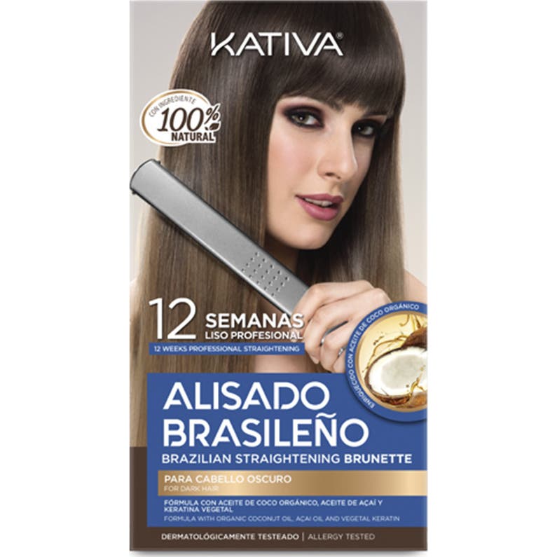 Kativa Kit Alisado Brasileño Cabellos Oscuros