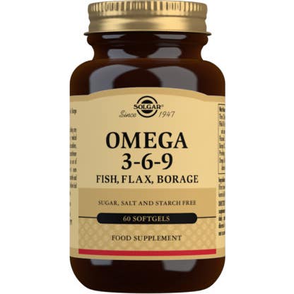 Solgar Omega 3-6-9 Pescado Lino y Borraja 60 Perlas