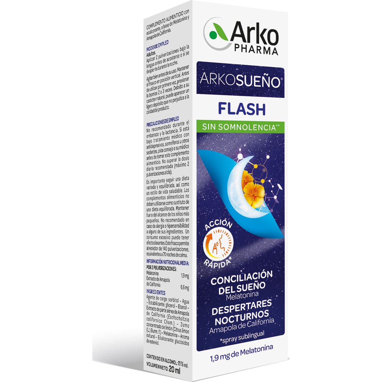 Arkopharma Arkosueño Flash Spray Sublingual 20ml