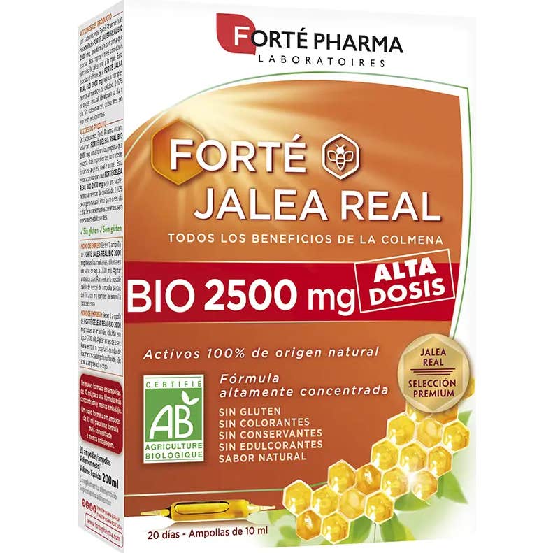 Forte Pharma Jalea real bio 2500mg 20 ampollas