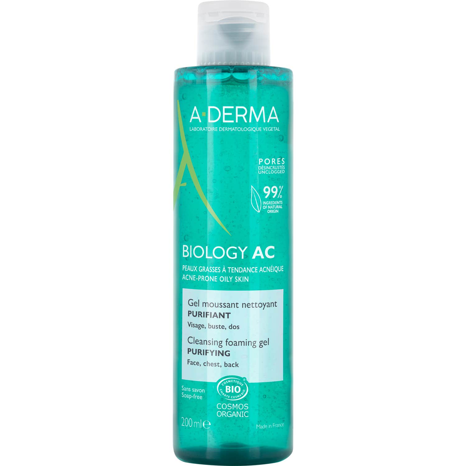 A-Derma Biology AC Gel Espumoso Limpiador Purificante 200ml