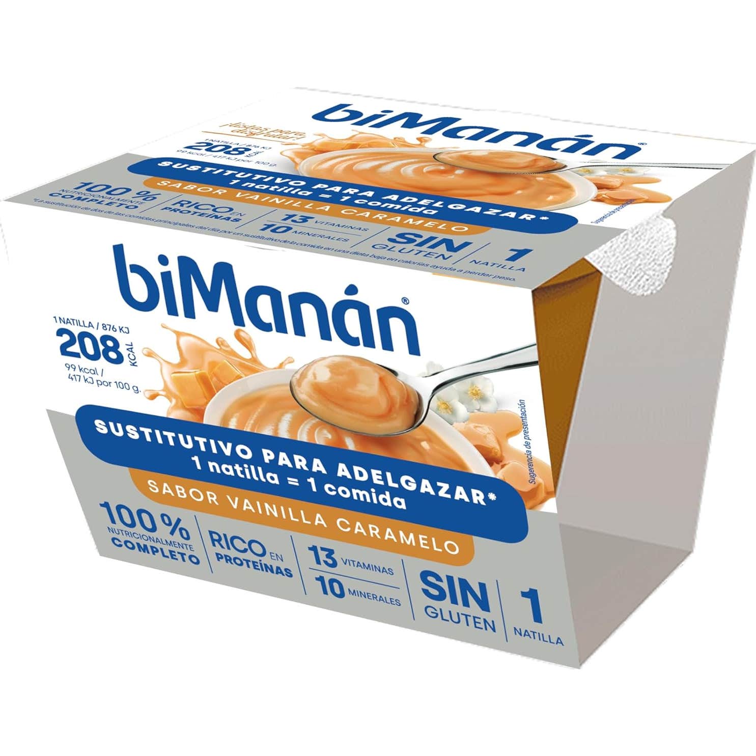 biManán Sustitutivo Copa de Vainilla Caramelo 210g