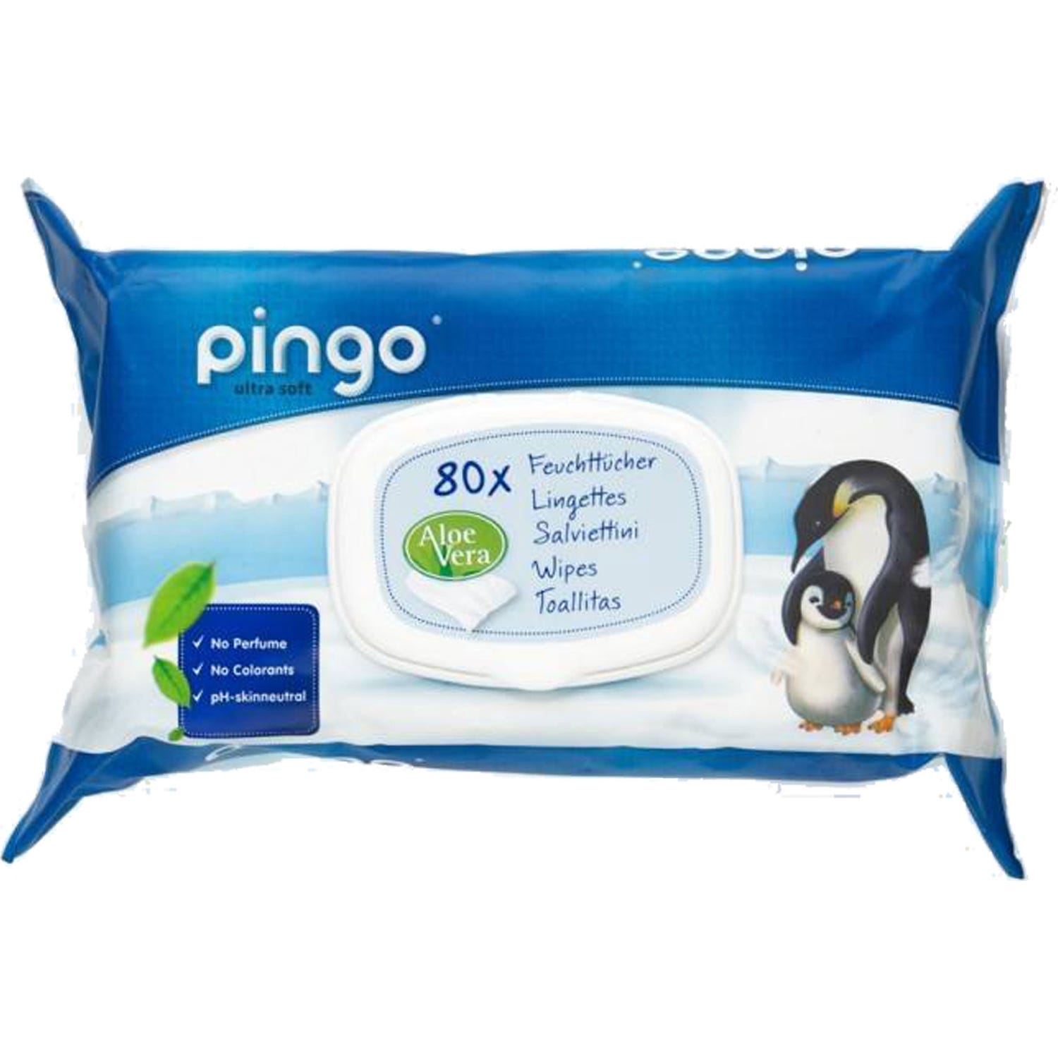 Pingo Toallitas Deshechables Ecológicas 80uds