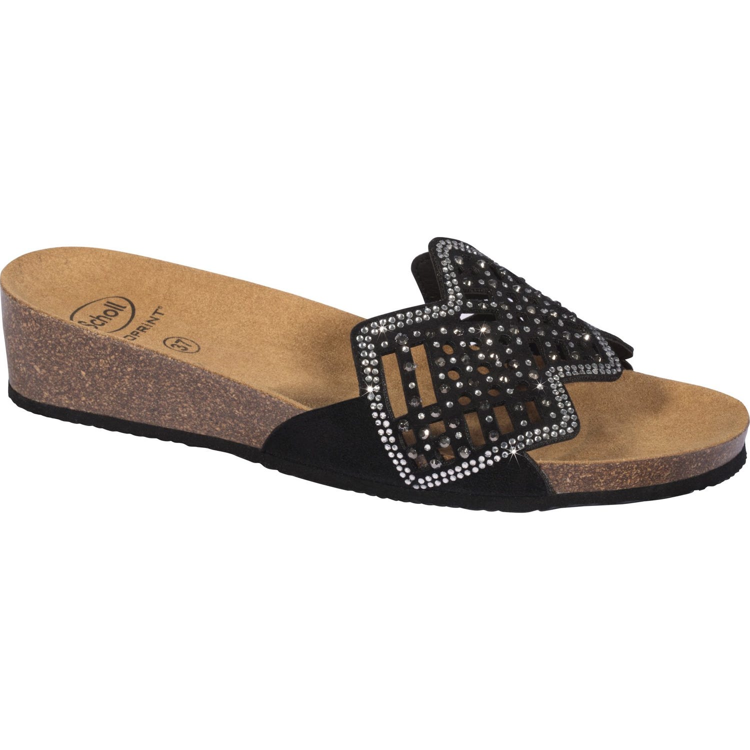 Scholl Sandalia mule Camilla negra talla 40