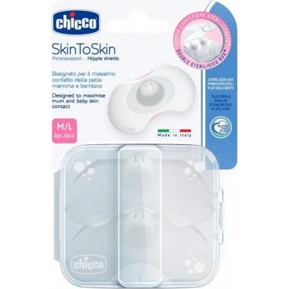 Chicco Protegepezón Silicona Skintoskin T-M/L 2 uds