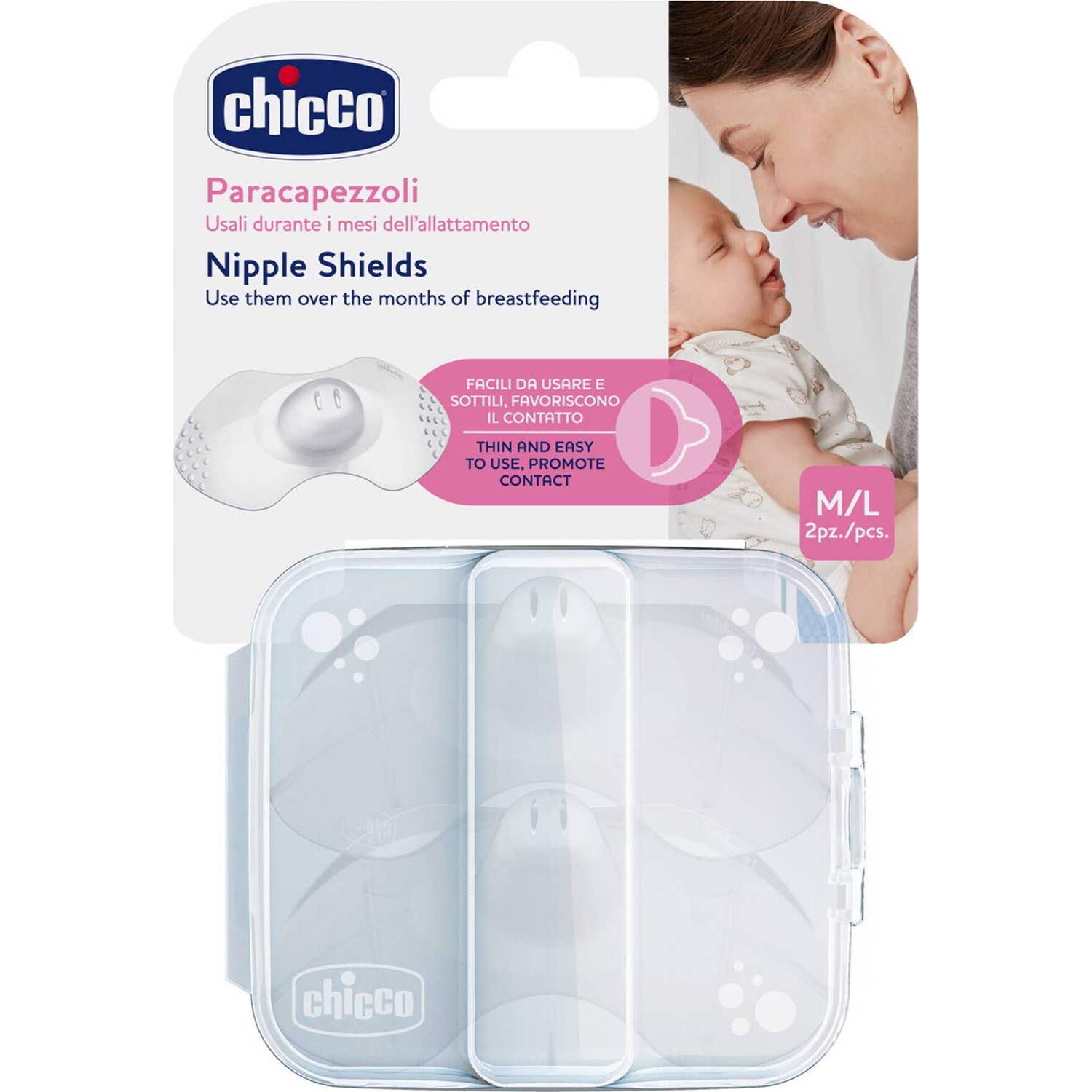 Chicco Protegepezón Silicona Skintoskin T-M/L 2uds